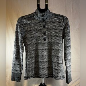 Women’s Like New Medium Kavu Lopez Patterned Henley Quarter Button Pullover